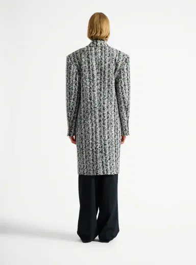 Balmain Long tweed coat | Thumbnail 4