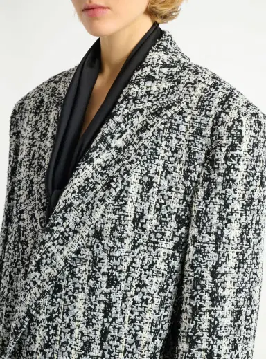 Balmain Long tweed coat | Thumbnail 5