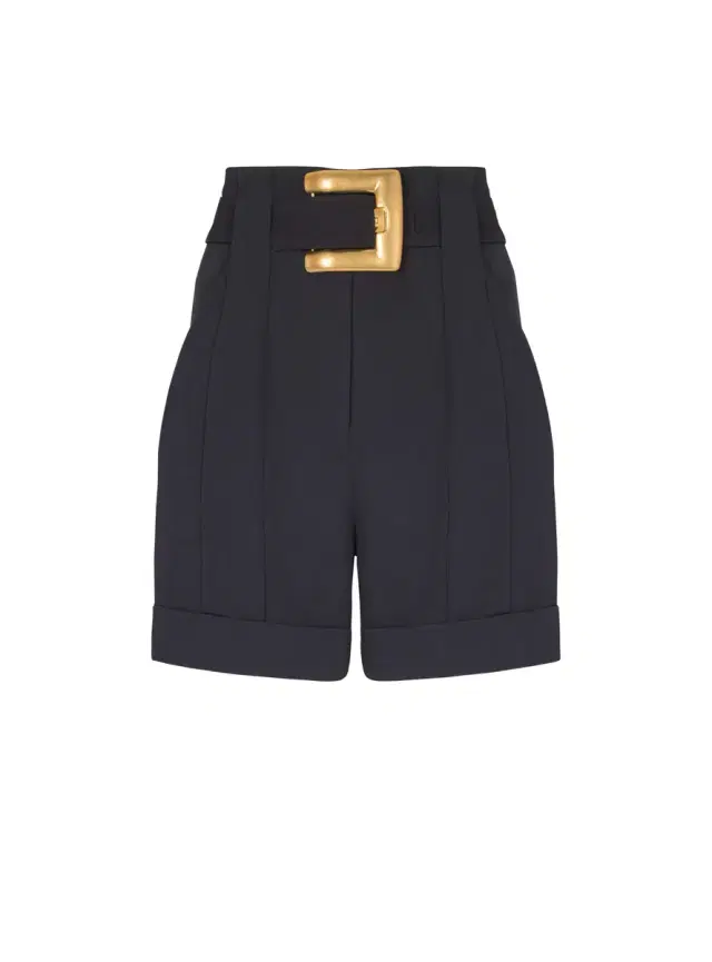 Balmain Grain de poudre shorts with belt