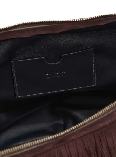 Balmain Ébène Hobo Large fringed suede bag | Thumbnail 7