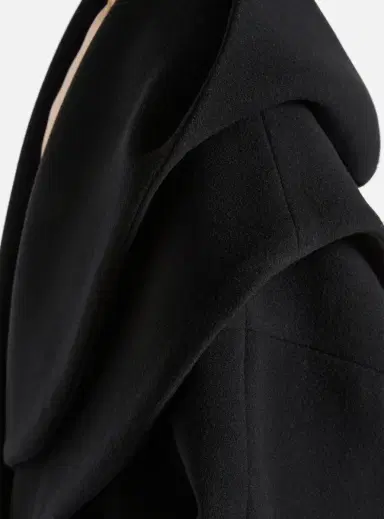 Balmain Oversized wool pea coat with hood | Thumbnail 4 Balmain Oversized wool pea coat with hood | Thumbnail 4