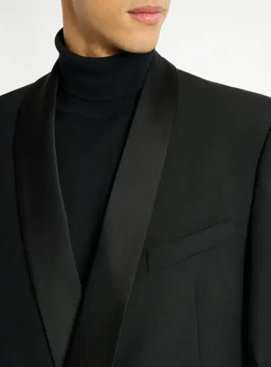 Balmain 2-button jacket in wool and satin | Thumbnail 5 Balmain 2-button jacket in wool and satin | Thumbnail 5