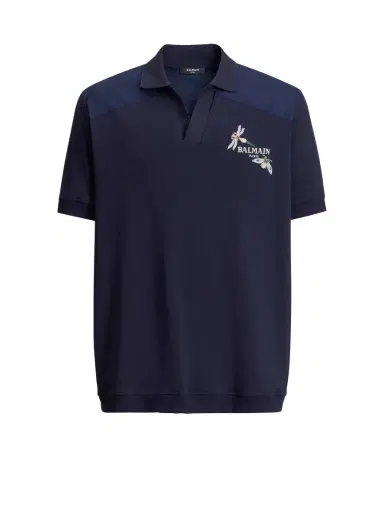 Balmain Embroidered Insect polo | Thumbnail 1 Balmain Embroidered Insect polo | Thumbnail 1