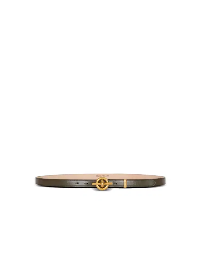 Balmain Smooth leather T-Bar belt
