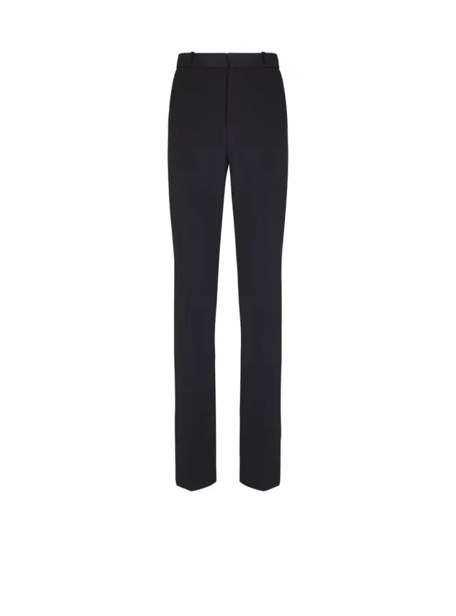 Balmain Wool darted trousers