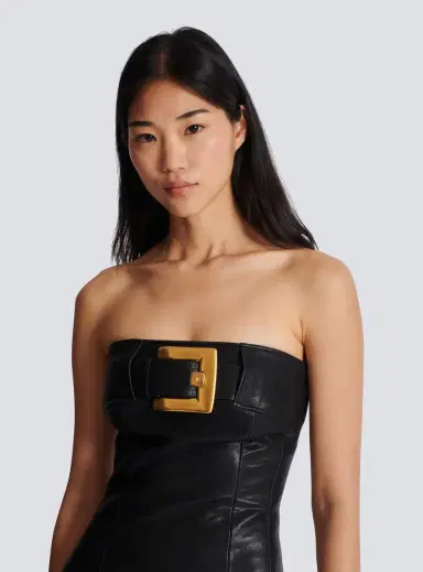 Balmain Bustier dress with belt detail | Thumbnail 7
