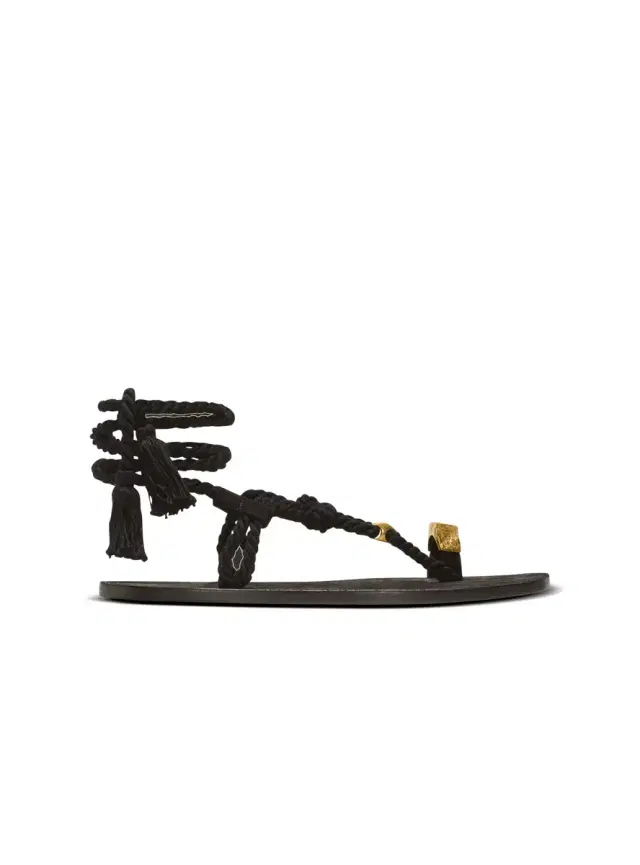 Balmain Flat tie sandals