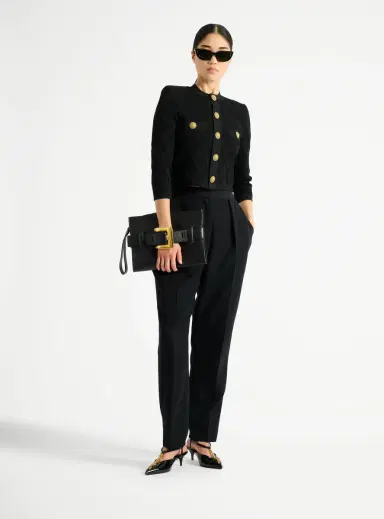 Balmain Cropped knit cardigan | Thumbnail 2 Balmain Cropped knit cardigan | Thumbnail 2