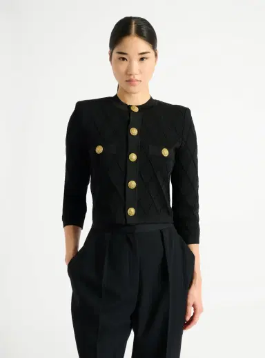 Balmain Cropped knit cardigan | Thumbnail 5 Balmain Cropped knit cardigan | Thumbnail 5
