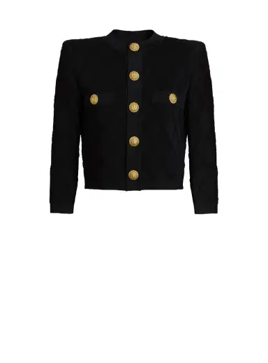 Balmain Cropped knit cardigan | Thumbnail 1 Balmain Cropped knit cardigan | Thumbnail 1
