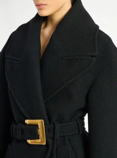 Balmain Belted wool pea coat | Thumbnail 4 Balmain Belted wool pea coat | Thumbnail 4