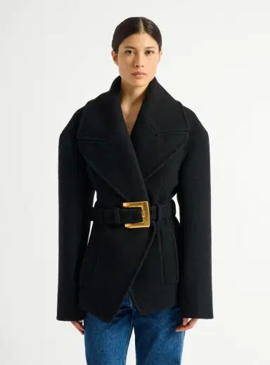 Balmain Belted wool pea coat | Thumbnail 5 Balmain Belted wool pea coat | Thumbnail 5