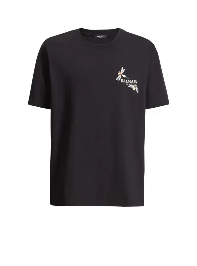 Balmain Embroidered  Insect T-shirt