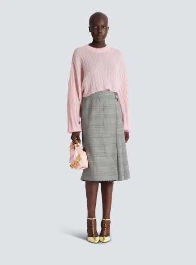 Balmain Cropped mohair jumper | Thumbnail 2 Balmain Cropped mohair jumper | Thumbnail 2