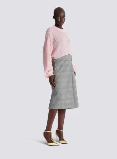 Balmain Cropped mohair jumper | Thumbnail 3 Balmain Cropped mohair jumper | Thumbnail 3