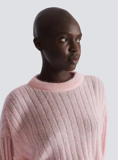 Balmain Cropped mohair jumper | Thumbnail 7 Balmain Cropped mohair jumper | Thumbnail 7