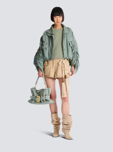 Balmain Medium Anthem bag in calfskin leather | Thumbnail 2
