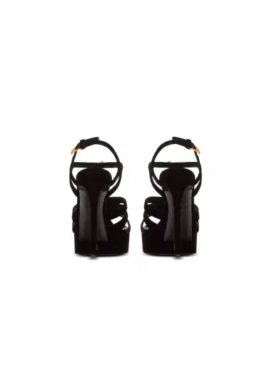 Balmain Velvet platform Sync sandals | Thumbnail 3 Balmain Velvet platform Sync sandals | Thumbnail 3