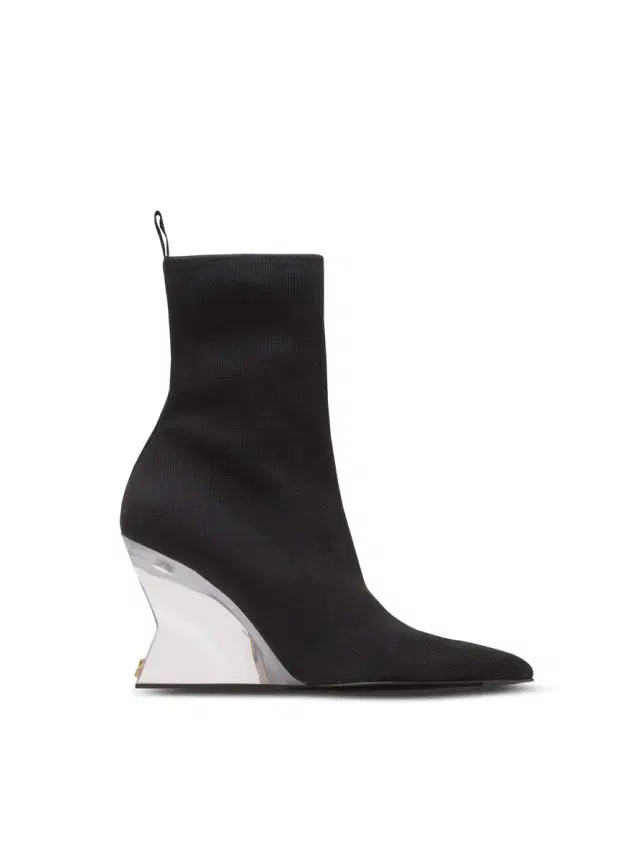 Balmain Wedge knit ankle boots