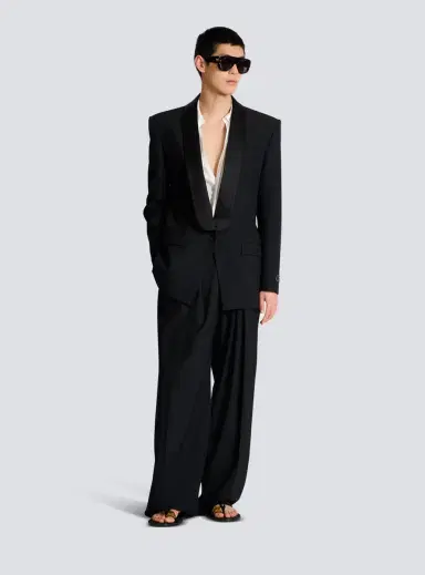Balmain Wool tuxedo jacket | Thumbnail 2