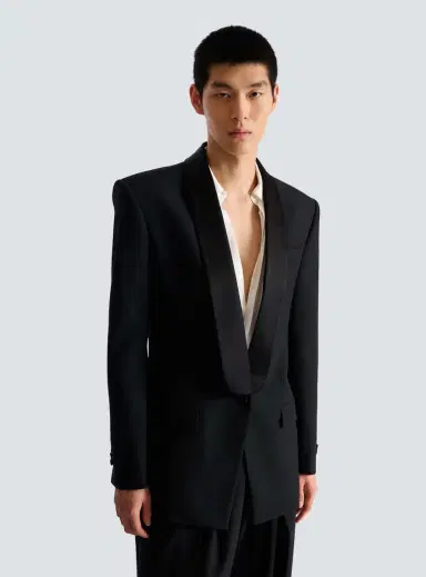 Balmain Wool tuxedo jacket | Thumbnail 7