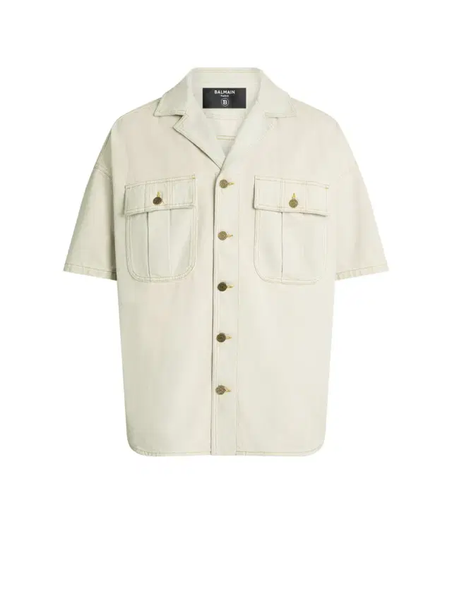 Balmain Faded denim overshirt
