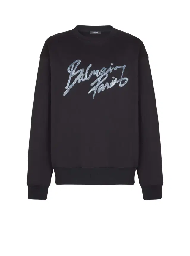 Balmain Printed cotton sweatshirt
