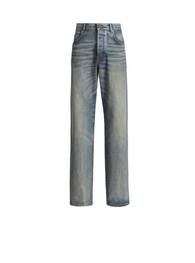 Balmain Loose-fit jeans in Vintage blue denim