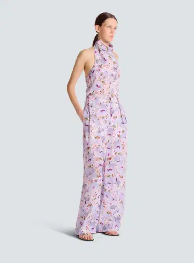 Balmain Printed Poppy Flower trousers | Thumbnail 3