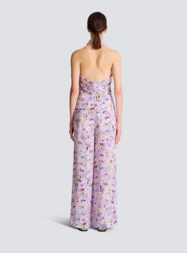 Balmain Printed Poppy Flower trousers | Thumbnail 4