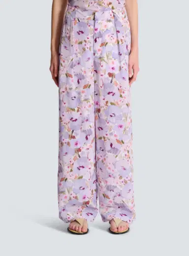 Balmain Printed Poppy Flower trousers | Thumbnail 7