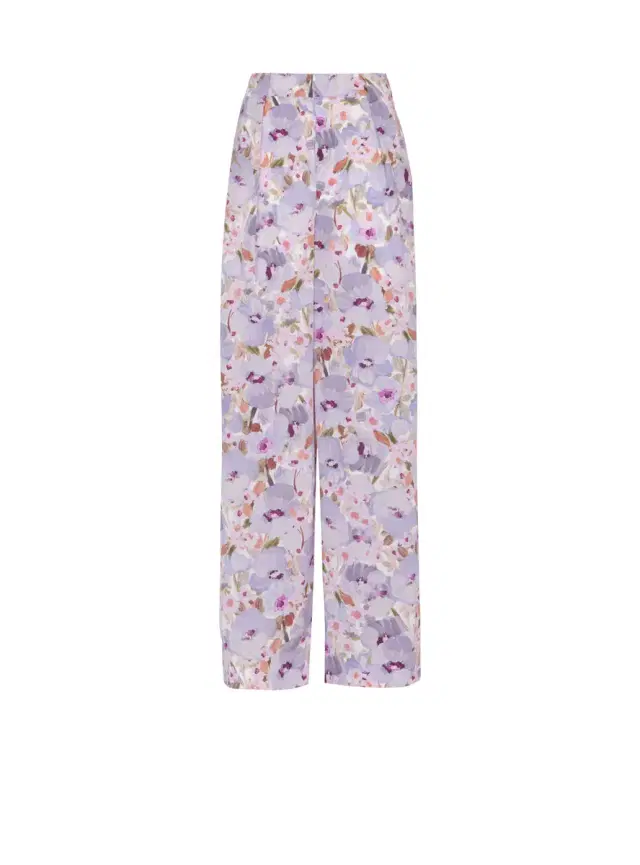 Balmain Printed Poppy Flower trousers