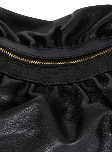 Balmain Ébène Hobo bag in calfskin leather | Thumbnail 5