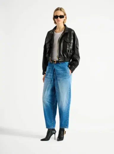 Balmain Denim barrel-leg jeans | Thumbnail 2