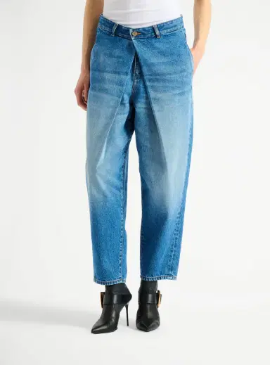 Balmain Denim barrel-leg jeans | Thumbnail 7