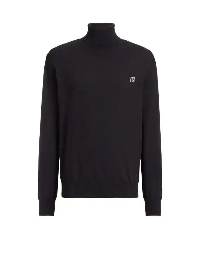 PB turtleneck jumper in cotton and silk
