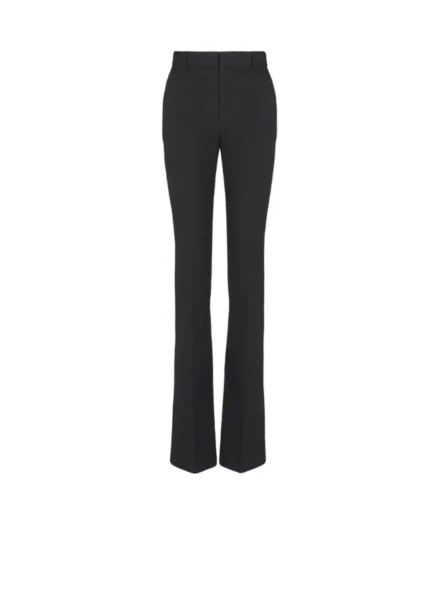 Balmain Straight-leg grain de poudre trousers
