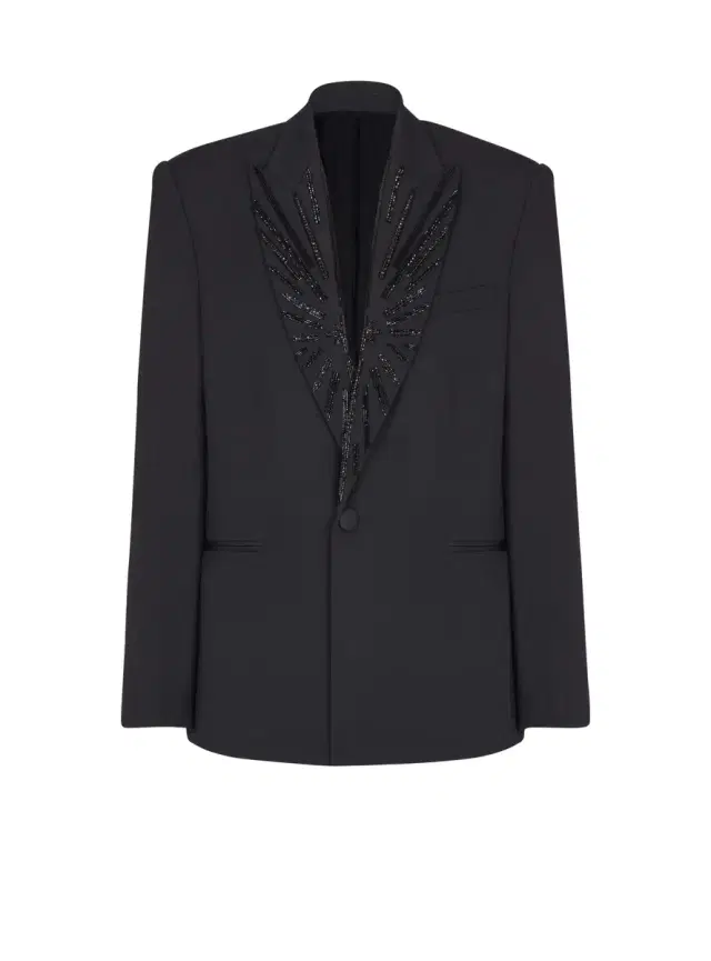 Balmain Grain de poudre 1-button jacket