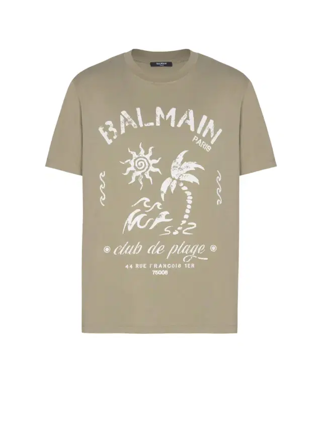 Balmain T-shirt with Plage print