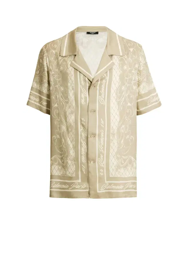 Printed Foulard pyjama shirt