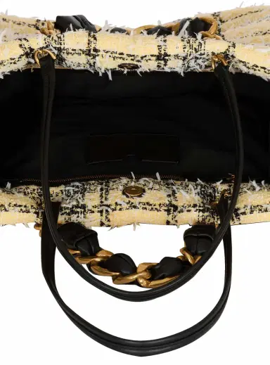 Balmain Plaid tweed 1945 tote bag | Thumbnail 7 Balmain Plaid tweed 1945 tote bag | Thumbnail 7