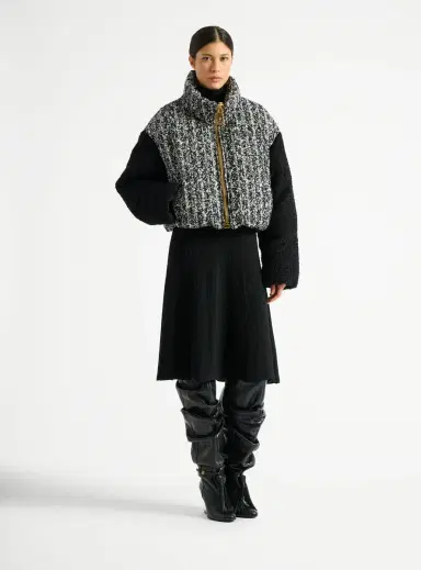 Balmain Padded two-tone tweed jacket | Thumbnail 2 Balmain Padded two-tone tweed jacket | Thumbnail 2