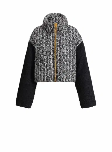 Balmain Padded two-tone tweed jacket | Thumbnail 1 Balmain Padded two-tone tweed jacket | Thumbnail 1