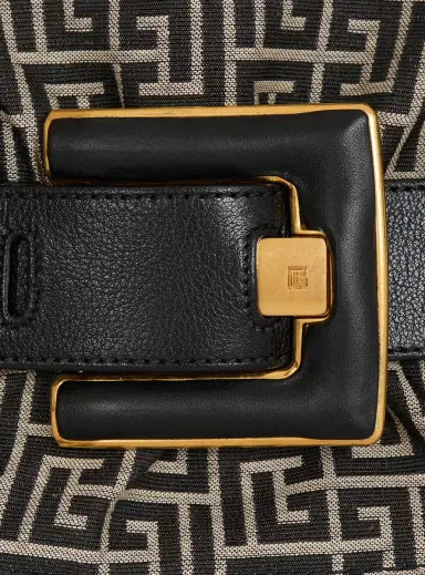 Balmain Leather and monogram jacquard Anthem bag | Thumbnail 5 Balmain Leather and monogram jacquard Anthem bag | Thumbnail 5