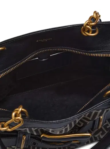 Balmain Leather and monogram jacquard Anthem bag | Thumbnail 7 Balmain Leather and monogram jacquard Anthem bag | Thumbnail 7