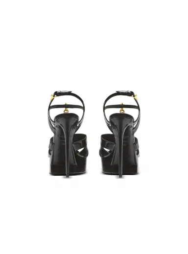 Balmain Sync platform sandals in patent lambskin | Thumbnail 4