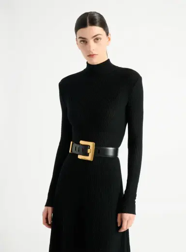 Balmain Anthem calfskin leather belt | Thumbnail 2