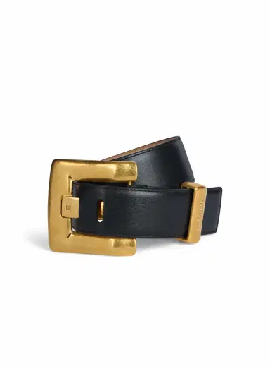 Balmain Anthem calfskin leather belt | Thumbnail 3
