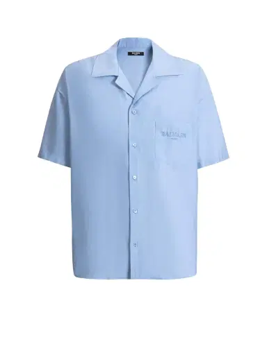 Balmain Vintage shirt in herringbone poplin | Thumbnail 1 Balmain Vintage shirt in herringbone poplin | Thumbnail 1