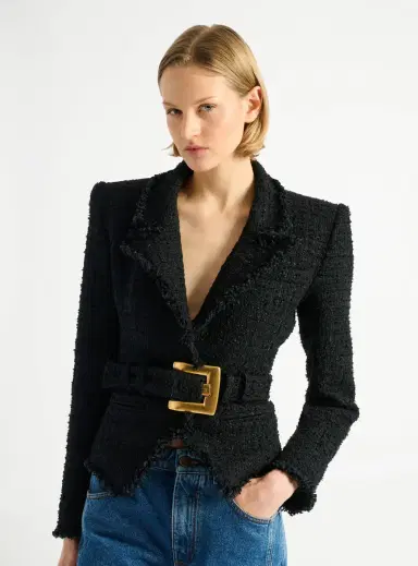 Balmain Belted tweed jacket | Thumbnail 5 Balmain Belted tweed jacket | Thumbnail 5